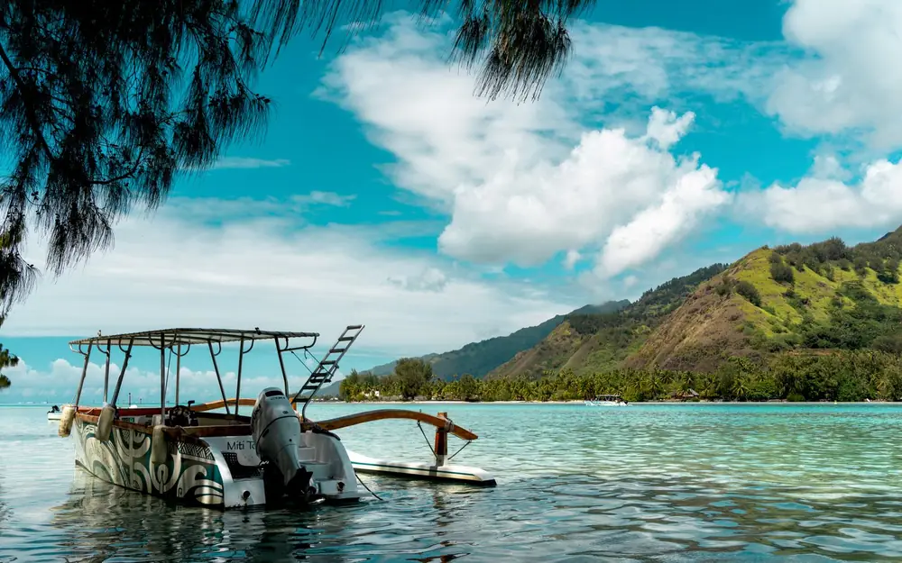 Lagon de Bora Bora en Polynésie